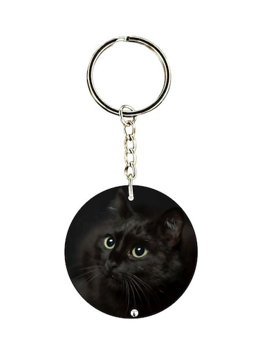 Cat Printed Keychain