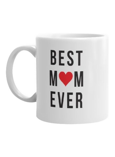 Best Mom Ever Printed Mug White/Black/Red