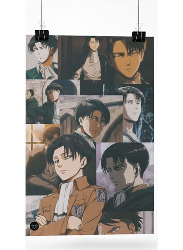 Attack On Titan Printed Poster Multicolour 20cm