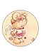 Bear Printed Fridge Magnet Multicolour