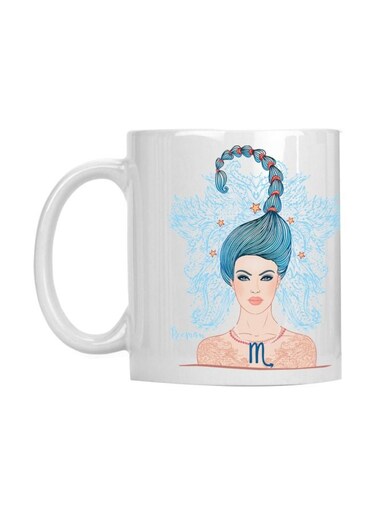 Scorpio Zodiac Mug White/Blue 22cm