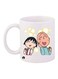 Chibi Maruko Printed Mug White/Blue/Black Standard Size