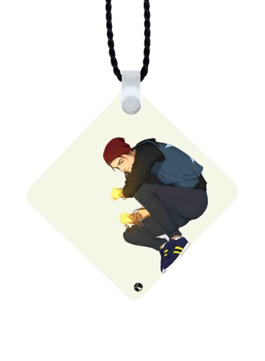 Infamous Second Son Printed Car Mirror Pendant