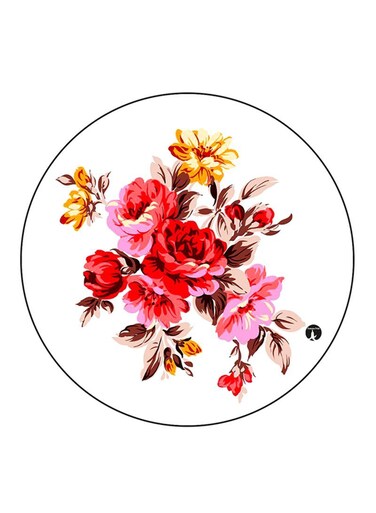 Flowers Printed Fridge Magnet Multicolour