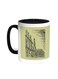 Abstract Drawing Of Paris In Different Colours Printed Coffee Mug Black/White 11ounce