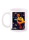 Pac Man Printed Mug White/Black/Yellow