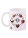 Anime Digimon Printed Mug White/Brown/Black 11ounce