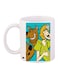 Scooby Doo Printed Coffee Mug White/Green/Brown 11ounce