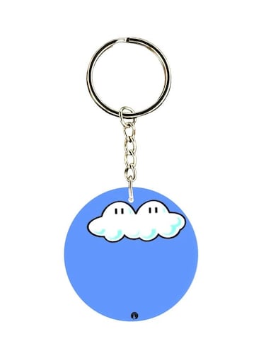 Cartoon Themed Single Sided Keychain