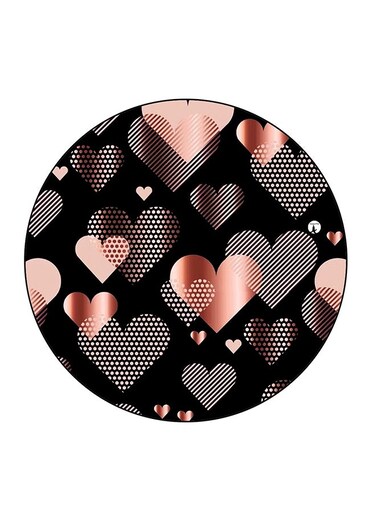Heart Printed Fridge Magnet Multicolour 5.5 x 5.5cm