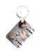 Anime Digimon Printed Keychain Blue/Beige/White