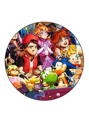 Video Games Printed Fridge Magnet Multicolour