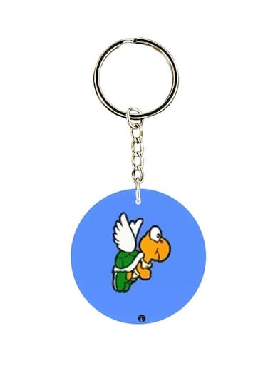 Cartoon Themed Single Sided Keychain