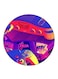 Games Printed Fridge Magnet Round Multicolour