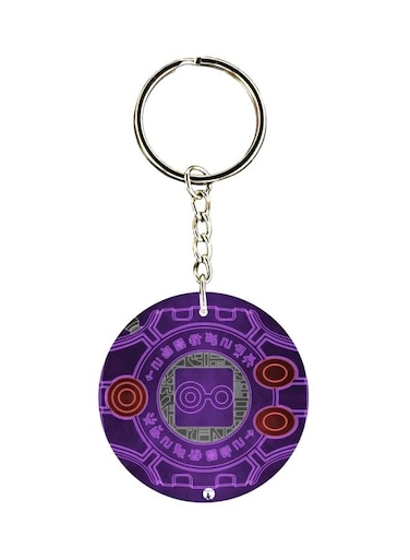 Anime Digimon Double Side Printed Keychain