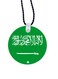 Saudi Flag Printed Car Mirror Pendant