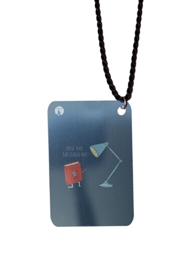English Phrases Printed Car Mirror Pendant