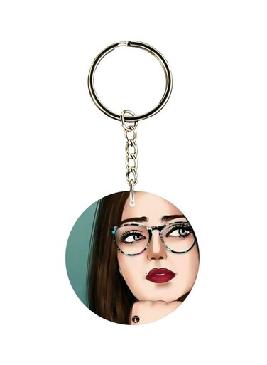 Girl Printed Keychain