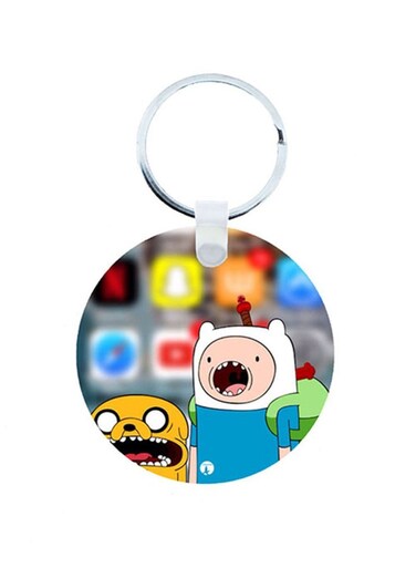 The Adventure Time Wooden Keychain