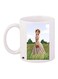 Princess Printed Coffee Mug White/Green/Brown 11ounce