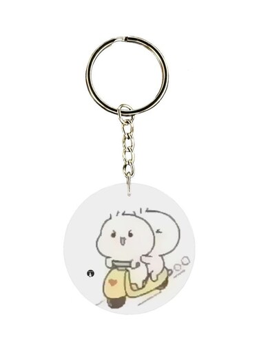 Single Sided Cartoon Themed Keychain