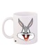 Bugs Bunny Printed Coffee Mug White/Grey/Pink 11ounce
