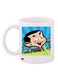Mr Bean Cartoon Printed Ceramic Coffee Mug White/Blue/Green