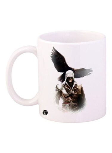 Assassin's Creed Video Game Printed Mug White/Brown/White Standard Size