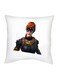 Fortnite Character Printed Decorative Cushion White/Black/Brown 16x16inch