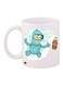 Cartoon Printed Coffee Mug White/Blue/Orange 11ounce