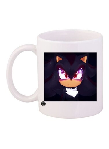 Game Sonic Character Printed Mug White/Purple/Black Standard Size