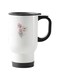 Rose Printed Travel Mug White 13centimeter