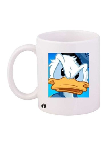 Donald Duck Printed Mug White/Blue/Yellow