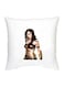 Wonder Woman Printed Decorative Cushion White/Brown/Black 16x16inch