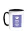 Keep Calm And Drink Tea Printed Coffee Mug Black/White 11ounce