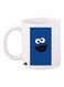 Cookie Monster Printed Mug White/Blue/Black Standard Size