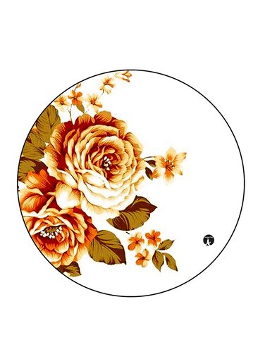 Flower Printed Fridge Magnet Multicolour 5.5 x 5.5cm
