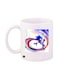 Sonic Video Game Printed Mug White/Blue/Red Standard Size