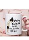 Be Strong and Independent" Arabic inspiring Quote coffee Mug in White colour