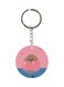 Cartoon Printed Double Sided Keychain