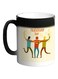 Happy Friendship Day Printed Colour Changing Coffee Mug Black 11ounce