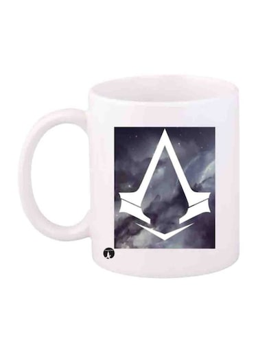 Assassin's Creed Video Game Character Printed Mug White/Grey Standard Size