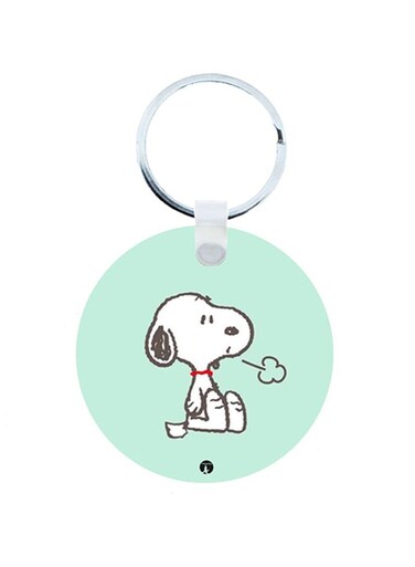 Snoopy Wooden Keychain
