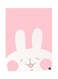 Metal Plate Of A Rabbit Poster Multicolour