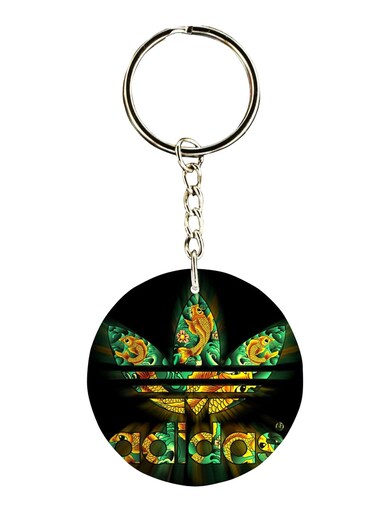 Double Sided Adidas Printed Keychain
