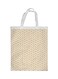 Motifs Printed Shopping Bag Orange/White