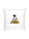 PUBG Printed Decorative Cushion White/Yellow/Black 16x16inch