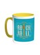 Rock And Roll Printed Coffee Mug Yellow/White 11ounce