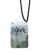 English Phrases Printed Car Mirror Pendant