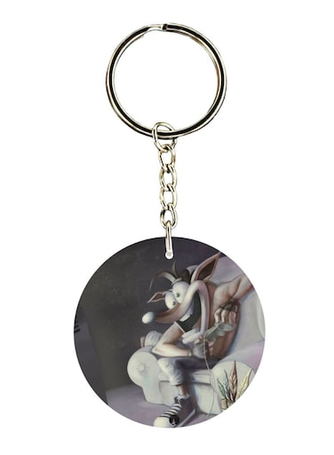 Double Sided Crash Printed Keychain